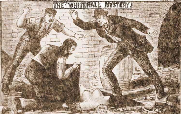 "The Whitehall Mystery" of October 1888 Illustrated Police News (Public Domain)